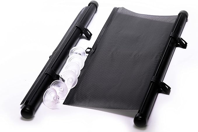 مظلة دوارة لنافذة السيارة ، مظلة كبيرة قابلة للسحب لنوافذ السيارة توفر حماية كاملة